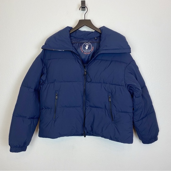 Save the Duck Hina Puffer Jacket Navy Blue - Picture 4 of 8